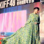 Karena Lam Kar-Yan Instagram - 第四十八屆香港國際電影節正式開幕，大家記得入場支持各地優秀電影 🎬 @hkiffs #HKIFF48 #第48屆香港國際電影節 #香港國際電影節 #wardrobe @balenciaga #jewelry @bulgari #Photo @shotbykarl #Stylist @s.e.a.n.k #Hair @kristywailing #Makeup @kong.yan.shuen