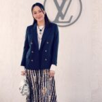 Karena Lam Kar-Yan Instagram - Our Dearest Nicolas @nicolasghesquiere , congratulations on your 10th Anniversary with @louisvuitton! I am mesmerised to see this artistic and bold F/W 24 show. Ps: So happy to have @claaragalle seated next to me throughout, such a beautiful being.