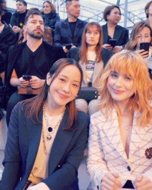 Karena Lam Kar-Yan Instagram - Our Dearest Nicolas @nicolasghesquiere , congratulations on your 10th Anniversary with @louisvuitton! I am mesmerised to see this artistic and bold F/W 24 show. 

Ps: So happy to have @claaragalle seated next to me throughout, such a beautiful being.