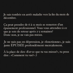 Karine St-Michel Instagram - Je sais que l’intention n’est jamais mauvaise 🫶🏻
