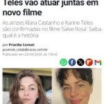 Karine Teles Instagram - Tô bem devagar nos posts, mas vim rapidinho dar uma notícia que já está circulando por aí! Agora posso contar! Salve Rosa, filme de Susanna Lira será meu próximo trabalho em cinema ! Animada demais pra me jogar nas filmagens! #aindadeferiasepostando #workbitch #cinemabrasileiro #vivaocinema #maralobão