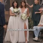 Karine Teles Instagram - #ELASPORELAS 📺 Esse momento é tão nosso! 🥹 Carol e Natália trocaram lindos votos e se casaram 🧡