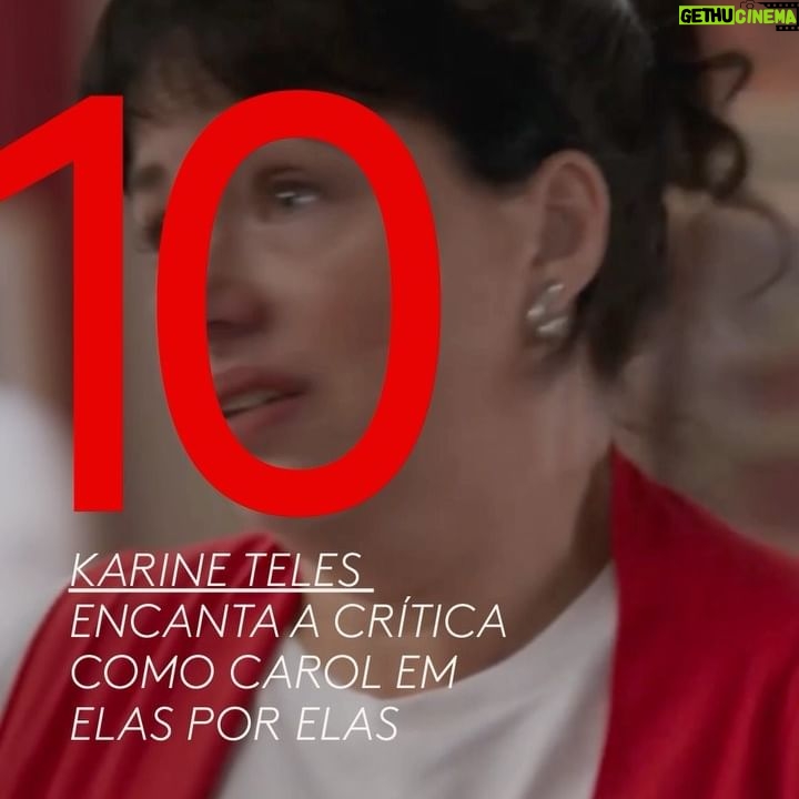Karine Teles Instagram - É ela em destaque de novo! Depois de conquistar o público, Karine Teles encantou a crítica. A atriz levou um 10 na @colunaplay pela sua performance em Elas por Elas. Em especial, a cena do término de Carol, sua personagem, com Marcos. Ansiosos para os próximos capítulos? Assista a “Elas por Elas” às 18h, de Segunda a Sábado na Globo ou quando quiser no Globoplay.