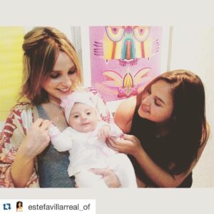 Karla Cossío Instagram - #Repost @estefavillarreal_of ・・・
She's like a rainbow 👑🌸🍼💗 @karcossio  #sisterLOVE 💕