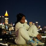 Karma Bridges Instagram - Undaunted by the fight🩵 @nanitheboss @spelman_college 📸: @artofbrijones