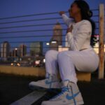 Karma Bridges Instagram - Undaunted by the fight🩵 @nanitheboss @spelman_college 📸: @artofbrijones