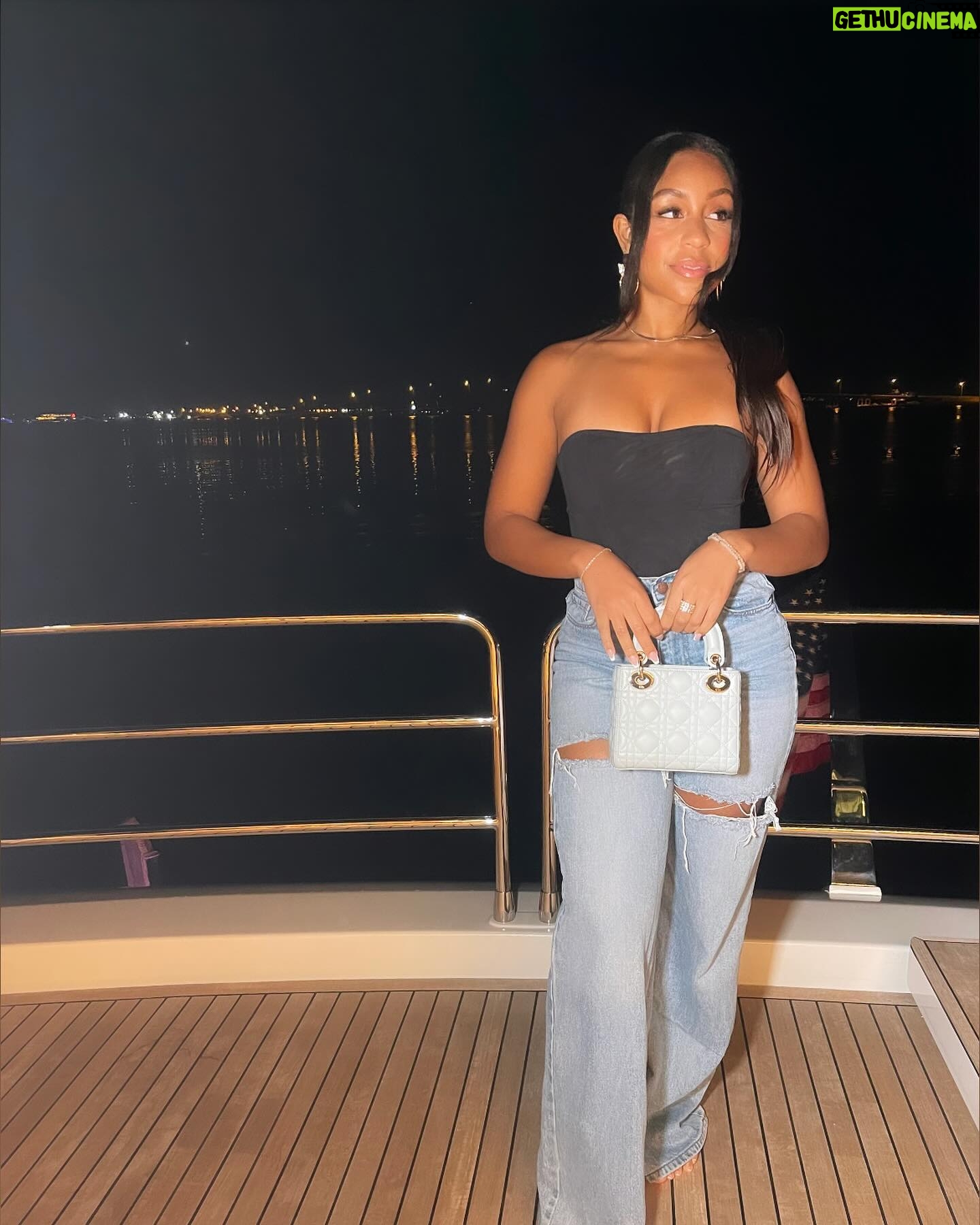 Karma Bridges Instagram - Just a girlll🥂☁️🌙🪩🫶🏽