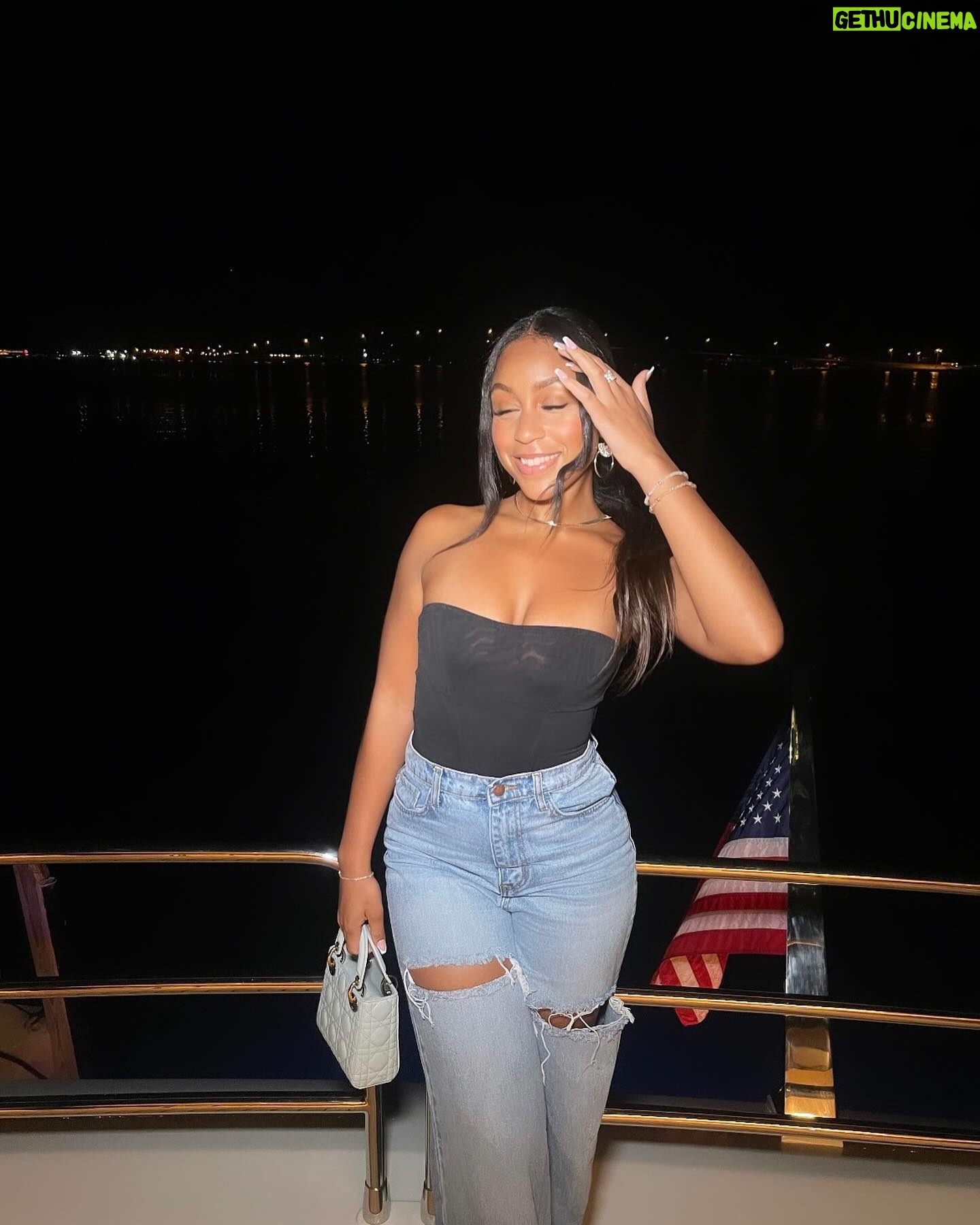 Karma Bridges Instagram - Just a girlll🥂☁️🌙🪩🫶🏽