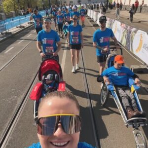Karolína Muchová Instagram - In Prague, speed was secondary; what mattered was the journey we embarked on together with @rwttc. Our goal transcended personal achievements, aiming to give every child the joy of the race and the liberating rush of the wind. Though the marathon tested our limits, it ended in a triumph of collective will, where every runner, every stride, marked a victory. A memorable half marathon for all, powered by heart. @runczech
