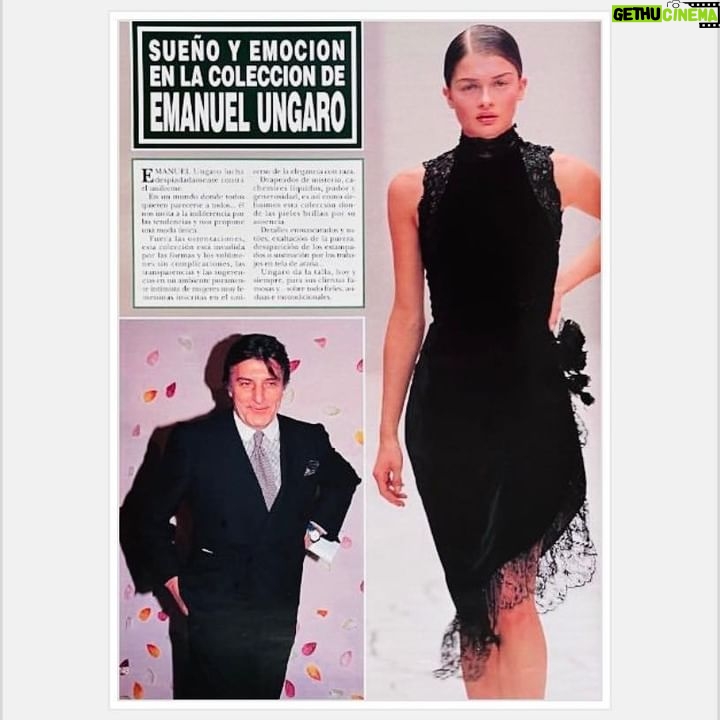 Karolina Muller Instagram - Emanuel Ungaro was one of my favorite Haute Couture fashion designers I had tremendous pleasure working with on many occasions back in Paris. Time flies, yet his designs are timeless. Forever in my heart Emanuel Ungaro. R.I.P. This tear sheet is from yet another magazine a friend has recently found in the archives. Those were the days... 90’s fashion... Today is Thursday. Let’s throw it back to the Supermodel Era yet again.. . . . . . #hautelife #glam #designer #emanuelungaro @emanuelungaroparis #90sfashion #womensfashion #hautecouture #parisianstyle #parisfashion #fashion #supermodel #model #vintagefashion #parisstyle #inspirationalwomen #bestoftheday #tbt #photophotooftheday #fashionmagazine #parisianvibes #photo #fashionshow #instapost #style #beautiful #paris #actor #karolinamuller #karolinamullerofficial @karolinamullerofficial