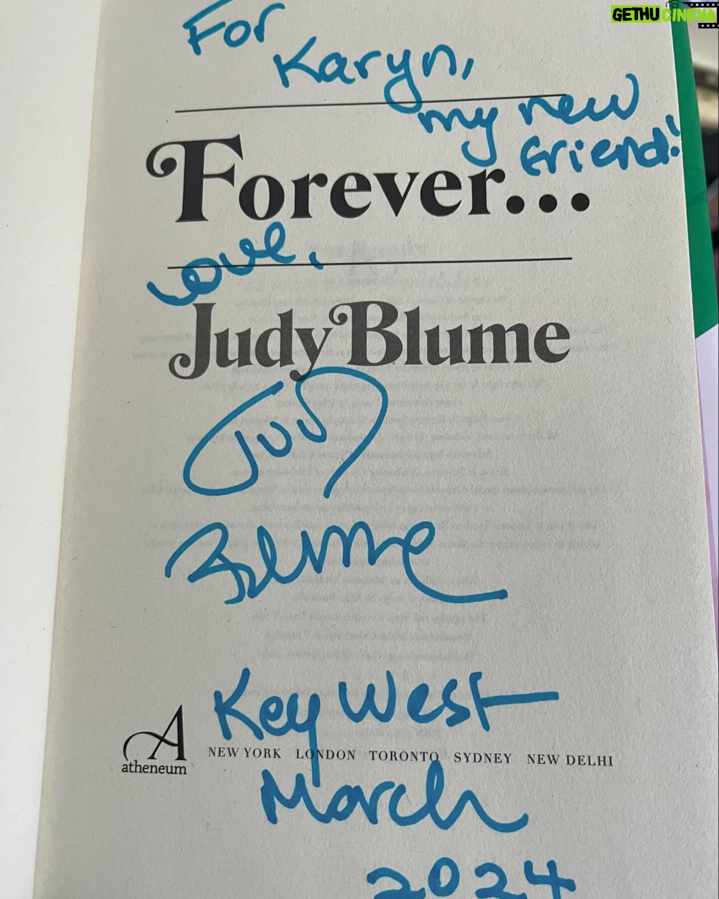 Karyn Parsons Instagram - Key West! π΄π Thank you for giving me the chance to meet and spend time with one of my writing heroes, and to visit the home and writing space of another. (I spent the entire day reeling after meeting #JudyBlume! Iβm cheesing so hard in the picture! π€£) #JudyBlume #ErnestHemingway #BooksandBooks #HemingwayHome #keywest