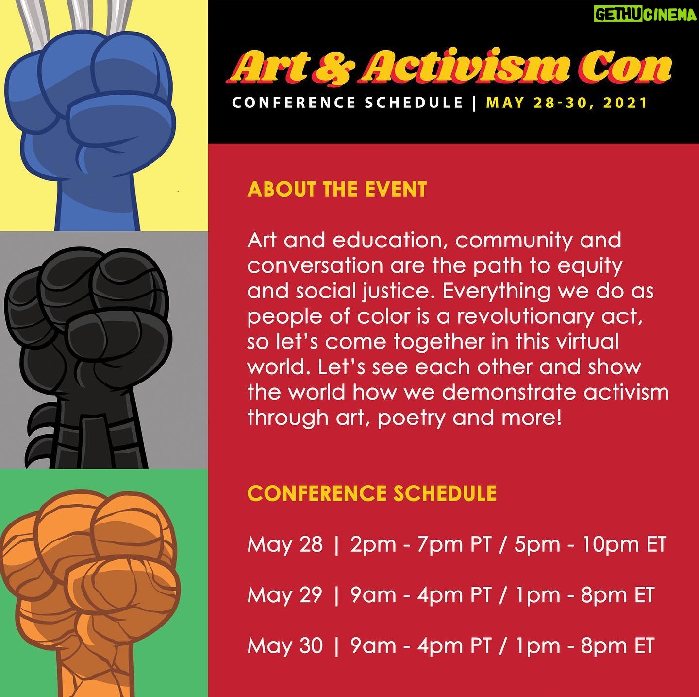 Karyn Parsons Instagram - The Art & Activism Con starts TODAY! I’ll be doing a panel tonight at 6pm EST. Be sure to check out the lineup and the entire Con. Looks like a great event and a lot of fun! @_heroesofcolor @scholasticinc @realsway @npr @schomburgcenter @hot97