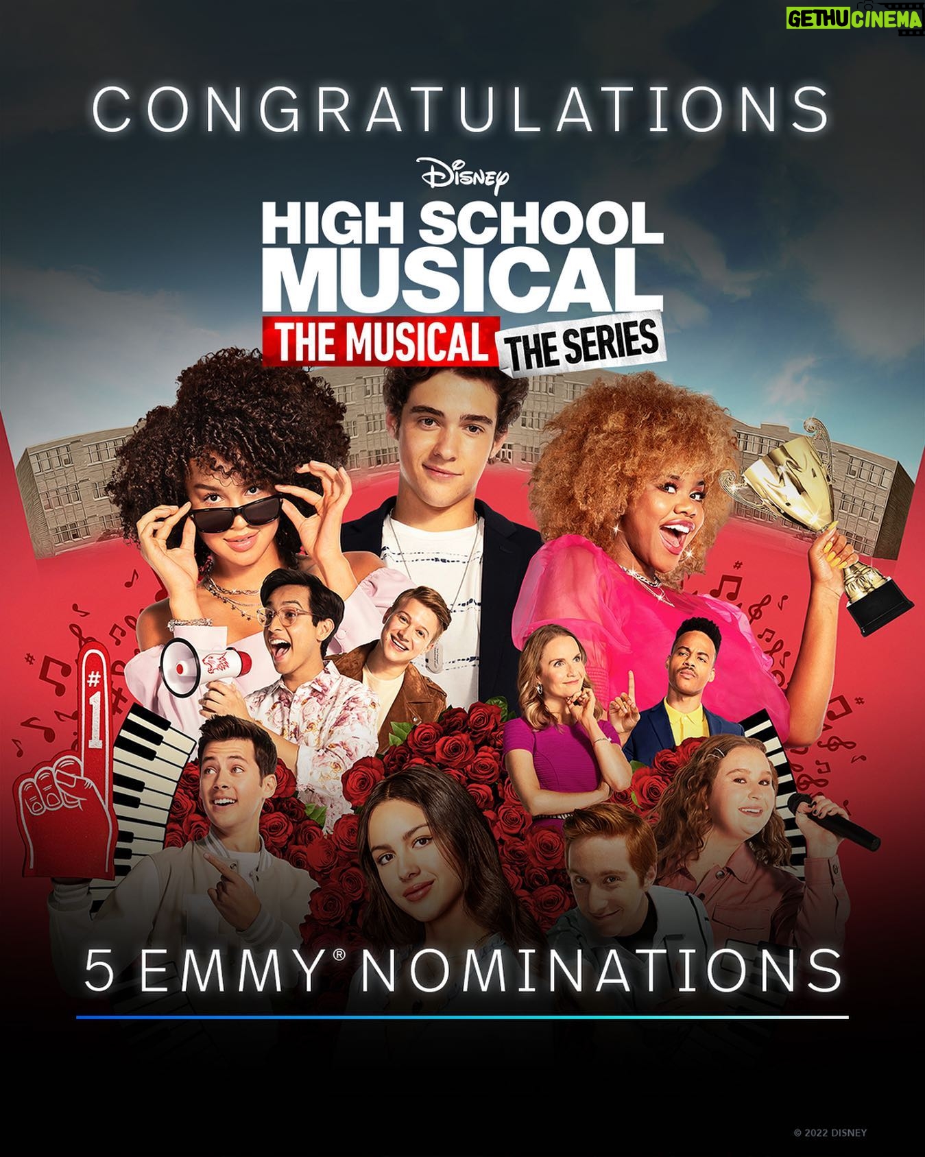 Kate Reinders - 12.8K Likes - WOOHOO! 5 noms for the FIRST EVER Childrenās & Family Emmys!!! I am so lucky to be a part of this show! I love the people in this photoā and the many, many people NOT in this photoā who have all worked so hard to make our East High the magical place that it is! Congratulations to ALL!!! ā¤ļøā¤ļøā¤ļøā¤ļøā¤ļø