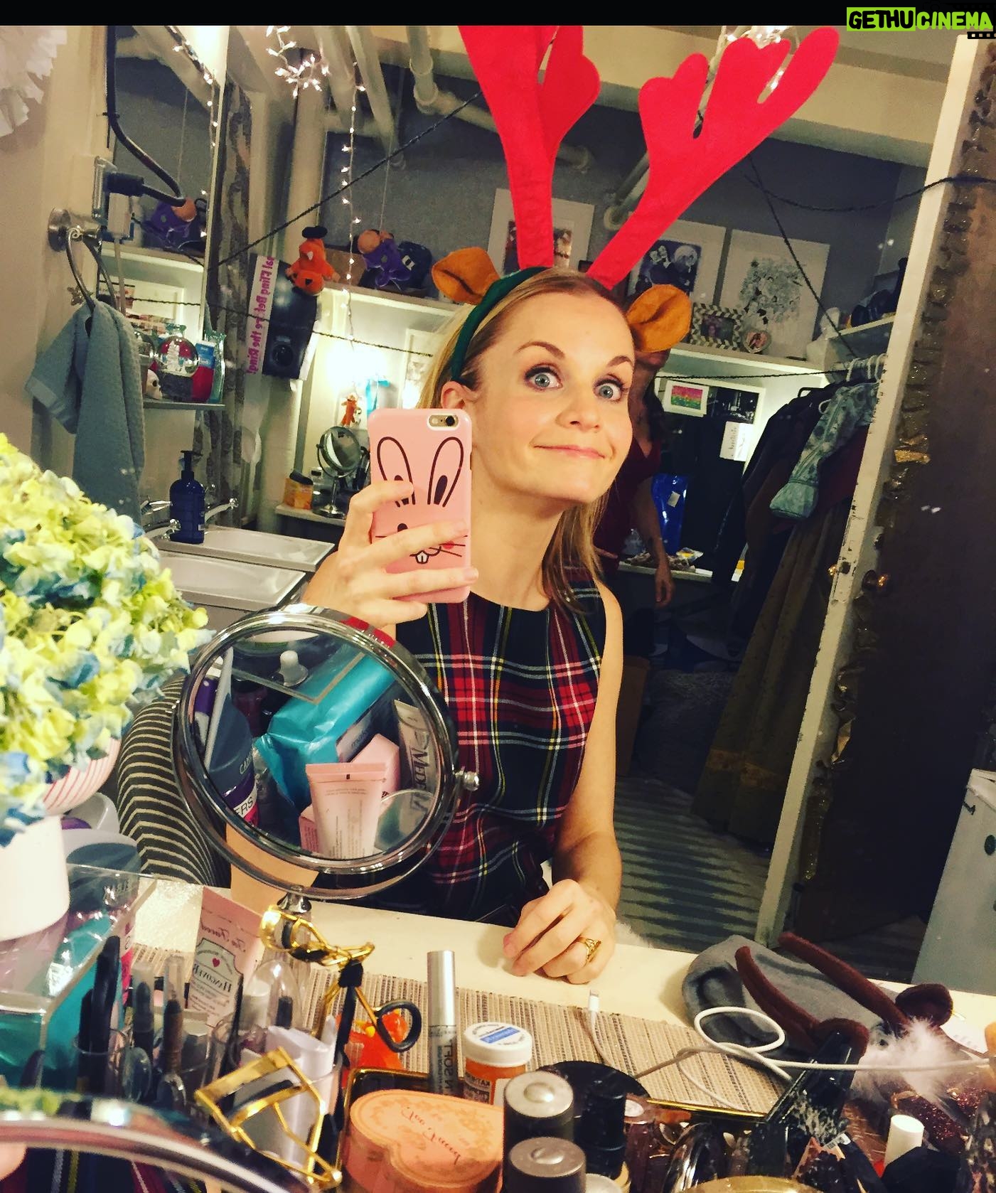 Kate Reinders - 7.1K Likes - I’ve always been a “Katie Reindeer” (Cathy Trien, I miss you ❤️) but this was reindeer time circa SOMETHING ROTTEN. Welcome to our dressing room- can you spot 1. More antlers 2. A couple Squiggs’ and 3. @heidiblick ‘s costumes?? AH, those were the days!!
HAPPY DECEMBER, everybody! ❤️🎄