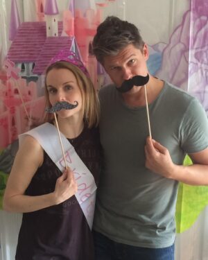 Kate Reinders Instagram - Happy Valentine’s month to my first Broadway boyfriend @dbelicious !!

We’ve had soooo many adventures (bungalow 8? mystic, CT? Children?!) and we have been friends for so long (almost 20 years?!) that our greatest pics (green latern and pregnant fairy princess?) are actually on paper (in NYC)… and priceless. Like YOU. Love you forever, Tulsa. 💖 #weloveyouCathy

ps. You’re the handsomest and keep getting handsomerrrrrr!