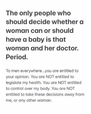 Kate Rockwell Instagram - It’s all I can think to say. 

Stop legislating my health. My body is none of your business. SCOTUS, you will be wrong to go forward with this ruling.