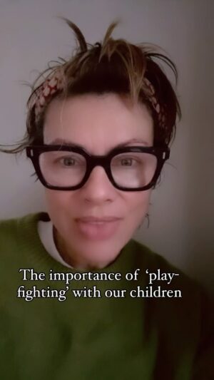 Kate Silverton Instagram - Wrestling, pillow fights or generally rough-housing with our kids can be enormous fun AND brings us closer together … so long as it’s down safely and with consent 

Five or ten minutes of having a pillow fight ( gently !) on the bed, practicing our best martial art moves ( no hitting or hurting though ) and mock fighting ( wow you are SO strong …mummy / daddy is going to have to give in you win!) are brilliant at boosting the all important ‘love drug’ oxytocin, as well as brain-derived neurotrophic factor - an important chemical for brain growth … 

Ensure you do it in a safe space, no sharp edges or where you or your child could hurt yourselves, and establish some fun ground rules ‘we have to fist bump at the start and the finish !’ And get your child to suggest some more ‘we have to stop if anyone is no longer having fun’ … etc .. and don’t forget to let your child win / take charge … they so often have to ‘do as we tell them’ so letting them take the small wins can give our relationship a big win in turn … much more on how to enjoy safe ‘rough-housing’ with your children in my book ‘there’s STILL no such thing as naughty’ out on the 28th March and on preorder now - details in the bio 

Good luck ! 

#parenting  #parentingtips #play #mentalhealth