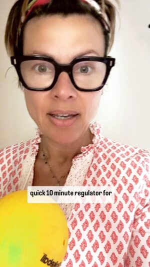 Kate Silverton Instagram - Quick ten minute tip for both PLAY and BONDING 

Anything that’s patterned, repetitive and rhythmic can be very soothing for our brain stem … when this part of our brain feels soothed, it can lead to calmer more contained behaviour in our children … 

All you need is a ball and a small area to play ‘catch’… observe how your child throws the ball - do they engage easily, do they throw it with force, do they try to make you run for it … just notice it to yourself and remember to smile, to be playful, ‘wow you are making me run for this one !’ Or ‘ooh you are showing me you can throw it HARD!’ Then, depending on the age of your child you can throw in some reflections as I have just done with my son - who told me ‘it’s boring just throwing back and forth’ … I asked him to notice his frustration, and to see if he could work with me to find ‘flow’ in just throwing it back and forth … I explained how our brain can find it soothing when we do something together that’s in rhythm .. and we got there .. the four of us, throwing and catching the ball, mixing up the turns and finding joy in being together in flow. 

Being playful, having eye contact, spending just ten minutes engaged in focused play with our children can have a huge impact on their behaviour, and their ability to focus on tasks and in play.

Make time to play… and see how your relationship with your child benefits - and how your mental wellbeing benefits too ♥️

Love to hear your thoughts in the comments below - what games do you play with your children that help you to find ‘flow’ 

#play 
#playfulness 
#parenting 
#parentingtips 
#halfterm
