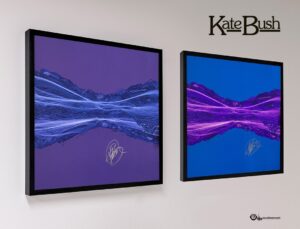 Kate Bush Instagram - Earlier this year Kate signed a limited edition of prints of the sound waves of "Running Up That Hill”. They were created by @soundwaves_art and artist Tim Wakefield. There are a few left. All the profits go to @warchilduk Available at the link in the bio and here: https://soundwavesartfoundation.com/collections/kate-bush