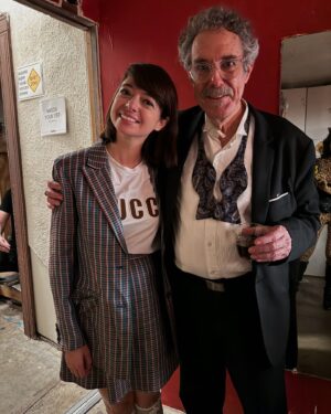 Kate Micucci Instagram - Happy Anniversary Tomorrow Show! We all celebrated on Saturday night with one of the coolest/ wildest/ weirdest/ funniest shows I have ever seen. Congratulations @ronlynch1 and @drdavey for 19 years and counting!
