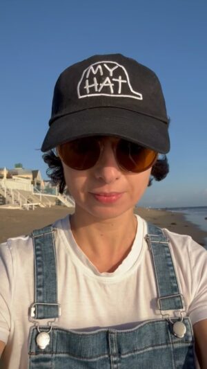 Kate Micucci Instagram - I made these hats for my album called My Hat. New merch is up on my website! Katemicucci.com. 10% off code until midnight is BLACKFRIDAY. ❤️ Available in adult and kids sizes! #stockingstuffers #kindiemusic #myhat #newalbum