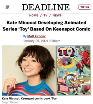 Kate Micucci Instagram - Super excited about this! 🎉🎉🎉 @keenspot @bmurphywrite @davidcampiti @wgandolpho @glasshousestudiosanimation @chriscrosbydotcom  @bobbycrosby