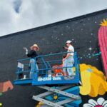 Kate Micucci Instagram - My friends @dabsmyla have painted a new mural! It was so much fun getting to watch them work this week. Not only are they some of my favorite painters ever, they are also great friends. And they make Los Angeles extra magical with their art on the streets! Thanks Darren and Em! ✨✨✨✨✨