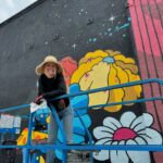 Kate Micucci Instagram - My friends @dabsmyla have painted a new mural! It was so much fun getting to watch them work this week. Not only are they some of my favorite painters ever, they are also great friends. And they make Los Angeles extra magical with their art on the streets! Thanks Darren and Em! ✨✨✨✨✨