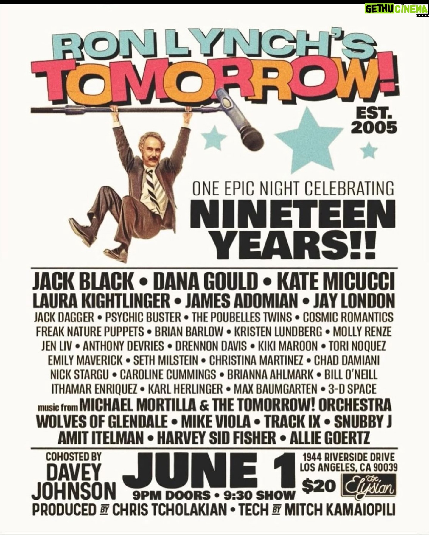 Kate Micucci Instagram - Happy Anniversary Tomorrow Show! We all celebrated on Saturday night with one of the coolest/ wildest/ weirdest/ funniest shows I have ever seen. Congratulations @ronlynch1 and @drdavey for 19 years and counting!