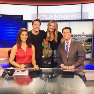 Kate Miner Instagram - News Alert! Come support #HDSA this Saturday! Thank you @ktla5news for having @skittishkid and I on today to help promote this important event and raise awareness about Huntington’s Disease #cureHD