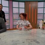 Kate Nash Instagram - Thanks for having me @sundaybrunchc4 ☀️ What a lovely bunch of guests! 💓 Styled by @celia__arias wearing @susanfangofficial @chanelofficial @4elementlondon @pondinthefish @barjewellery Hair @loveyohair Make Up @oonahmakeup