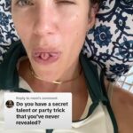 Kate Siegel Instagram - Many secrets, many talents #secrettalent #tonguetied