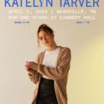 Katelyn Tarver Instagram – Nashville! It’s been too long. Playing @canneryhallnashville row one stage April 2! Tickets on  sale now CANNOT WAITTTTTT ✨