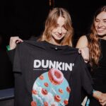 Katelyn Tarver Instagram - So much fun @spotify grammy party last night. Especially excited about new @dunkin t shirt 🍩