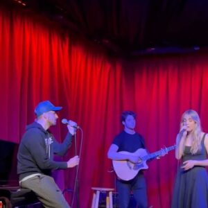 Katelyn Tarver Instagram - My album release show at Hotel Cafe was so much FUN. Getting to celebrate this album with you in person instead of from behind a screen was so special and exactly what I needed. Thank you all for coming out and to all my special guests that sang with me and made the night even more meaningful!! @johnnyswim @kendallschmidt @amanda.tarver. A beautiful night I’ll remember for a long time. Maybe even forever but who knows life is long and my memory is kinda bad. Thank you thank you thank you.