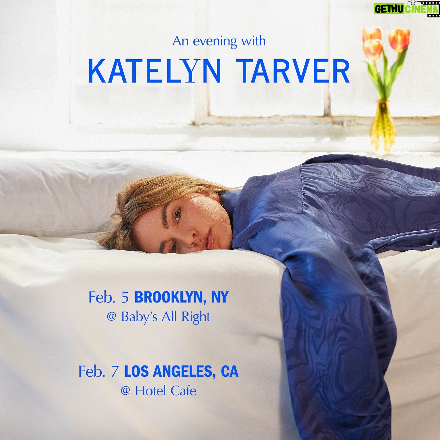 Katelyn Tarver Instagram - Tickets on sale now 🥹 come celebrate the release of my second album “Quitter” with me! These shows are going to be so special I can feel it. They’re going to be acoustic and intimate - I’ll be playing the album all the way through, sharing stories about the making of these songs, and maybe even bringing out some special guests! Who knows what could happen! I can’t wait to see you there ❤️