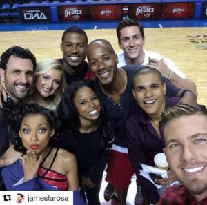 Katherine Bailess Instagram - Cannot believe it’s been 6 years since our first air date!! ❤️. #Repost @jameslarosa 
Unleashed on the world 6 years ago today. Happy birthday beautiful. ❤️🏀💃🏾🔥