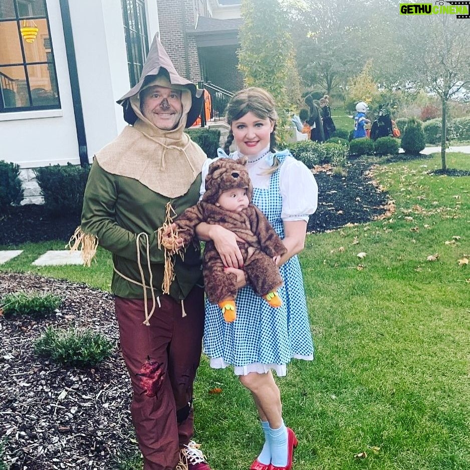 Katherine Bailess - 794 Likes - Halloween 2023 with our little Toto! 🎃🐶 #miles #4months #first Halloween #wizardofoz #dorothy #scarecrow
