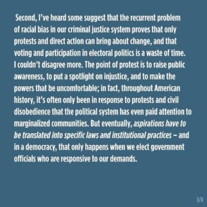 Katherine Waterston Instagram - Thank you, Mr. President. 
Posted @withregram • @barackobama I wrote out some thoughts on how to make this moment a real turning point to bring about real change––and pulled together some resources to help young activists sustain the momentum by channeling their energy into concrete action.
