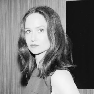Katherine Waterston Instagram - Thank you @miumiu. I had the best time last night celebrating #miumiuwomenstales no. 23 : Janicza Bravo’s ‘House Comes With a Bird’. 

@hairbyadir - more like @ hair/therapy/joy/photography/straighttalkbyadir

@danadelaney - more like patience personified

Special thanks to surprise date @tylersphotos