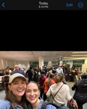 Katherine Barrell Instagram - How it started ➡️ How it’s going 🥰 @tubi @melanie.scrofano.officiel @blueiceafrica @blueicepictures