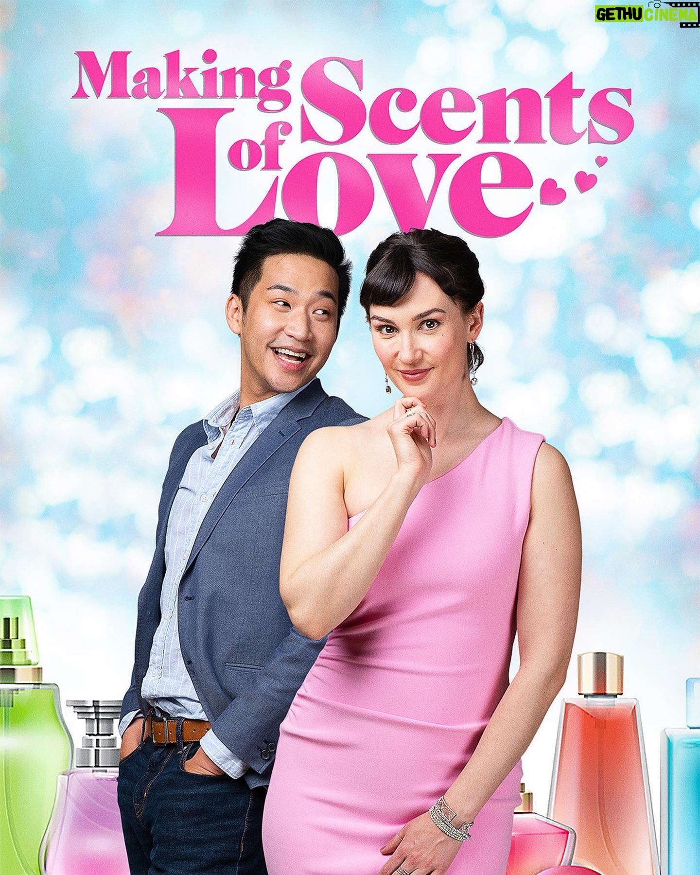 Katherine Barrell Instagram - #MakingScentsofLove makes it’s 🍁Canadian🍁 premiere TONIGHT 9pm EST on the @w_network ! I’ll be going live with @isthattomhearn and @hamiltonfilmfestival at 8:45 pm share some behind the scenes moments! @kwok_rock @vortex_prods