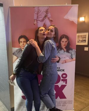 Katherine Barrell Instagram - #TheEndofSex avec mon bebe @melanie.scrofano.officiel - go see it, it’s hilarious!!! Available in theatres in 🇨🇦 and 🇺🇸 April 28th!! Congratulations team @vortexmediainc !!!!

@emilyhampshire @jesseikeman @christopher_giroux @annpirvu @papachills