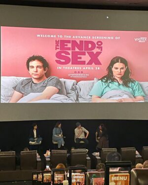 Katherine Barrell Instagram - #TheEndofSex avec mon bebe @melanie.scrofano.officiel - go see it, it’s hilarious!!! Available in theatres in 🇨🇦 and 🇺🇸 April 28th!! Congratulations team @vortexmediainc !!!!

@emilyhampshire @jesseikeman @christopher_giroux @annpirvu @papachills