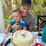 Katherine Barrell Instagram – Happy birthday to our favorite person!! Thank you for all the story times, bike rides, boo-boo kisses, dinosaur tea parties, support, encouragement, and LOVE. Ronin and I love you so much @raygalletti !!! NOW LETS eat “caaaakkkey”!!