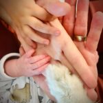 Katherine Barrell Instagram - And then there were five.❤️❤️❤️❤️❤️ ✨ Celeste Monique Barrell Galletti ✨ 🐣 Born May 21 at 4:33pm 🐣 “You are made of stardust. Fear Nothing.” Thank you all so much for the love and support you have sent our way over the past few weeks. Everyone is doing amazing. 🥰