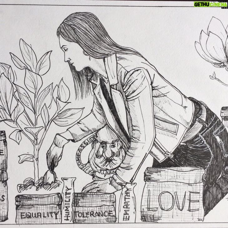 Katherine Barrell Instagram - This came up in my memories today. I love it SO much! ARTIST @jen_ding 🥰❤️