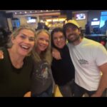 Katherine Kelly Lang Instagram - When stuck in a blizzard… 😆 #bowling #snowstorm @kimberlin_brown @lesleybohmphoto @holliswchambers #mammothmountain #boldandbeautifulcbs