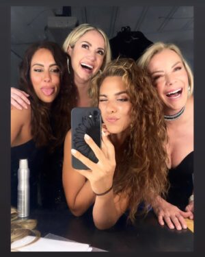 Katherine Kelly Lang Instagram - Still smiling and laughing at the end of the long shooting day for @impero_couture … what a fantastic day! @ashleyaubra @_teresa_compagnone_  @annalampitelli94
