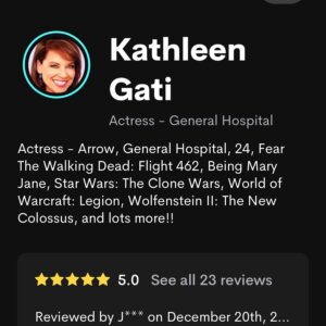 Kathleen Gati Instagram - Happy to make a special personalized Holiday gift message for you or for someone special to you! Happy Holidays! 🎉 ❤️www.cameo.com/gatitweets